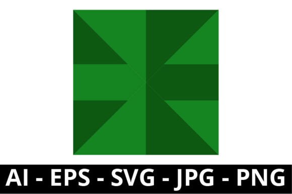 Emerald Green Geometric Star Pattern – M: A Modern Design Solution for Creative and Professional Projects