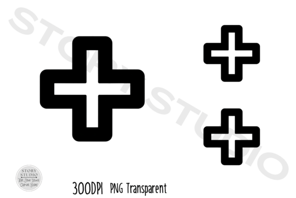 Enhance Your Designs with the Black Plus Sign Icon Clipart