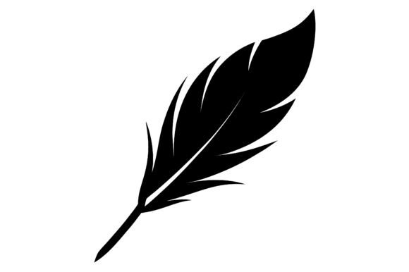 Feather Clip Art Black Silhouette: A Practical Design Resource for Versatile Creative Work