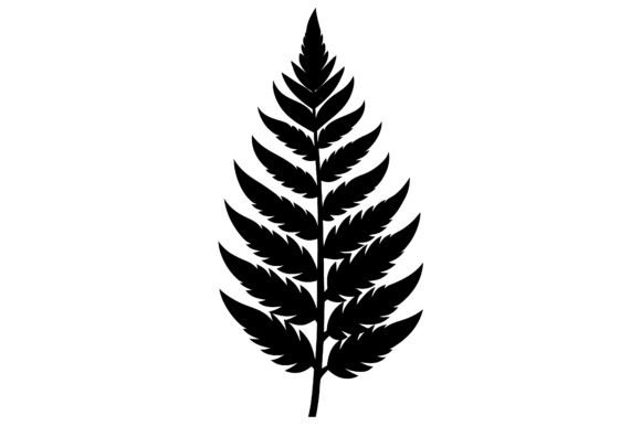 Fern Leaf Clip Art Black Silhouette: A Timeless Design Element for Modern Creatives
