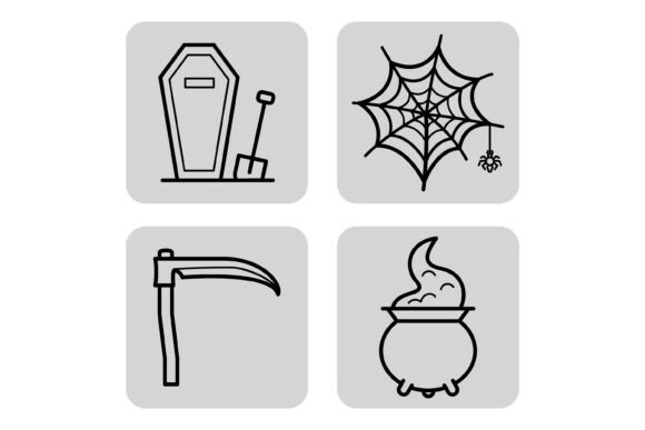 Halloween Party Decor Icons: Spook Up Your Projects
