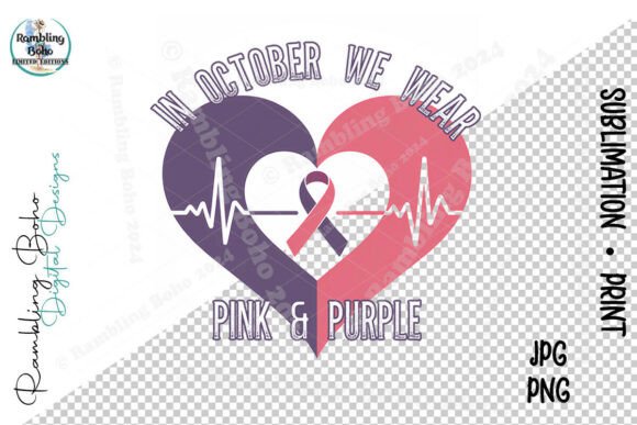 In October We Wear Pink & Purple Aware