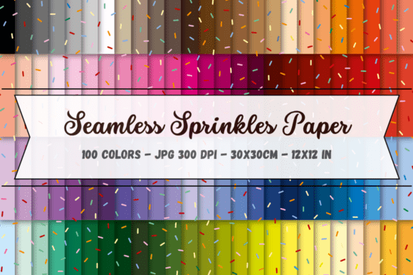 Seamless Sprinkles Digital Paper for Creative Projects